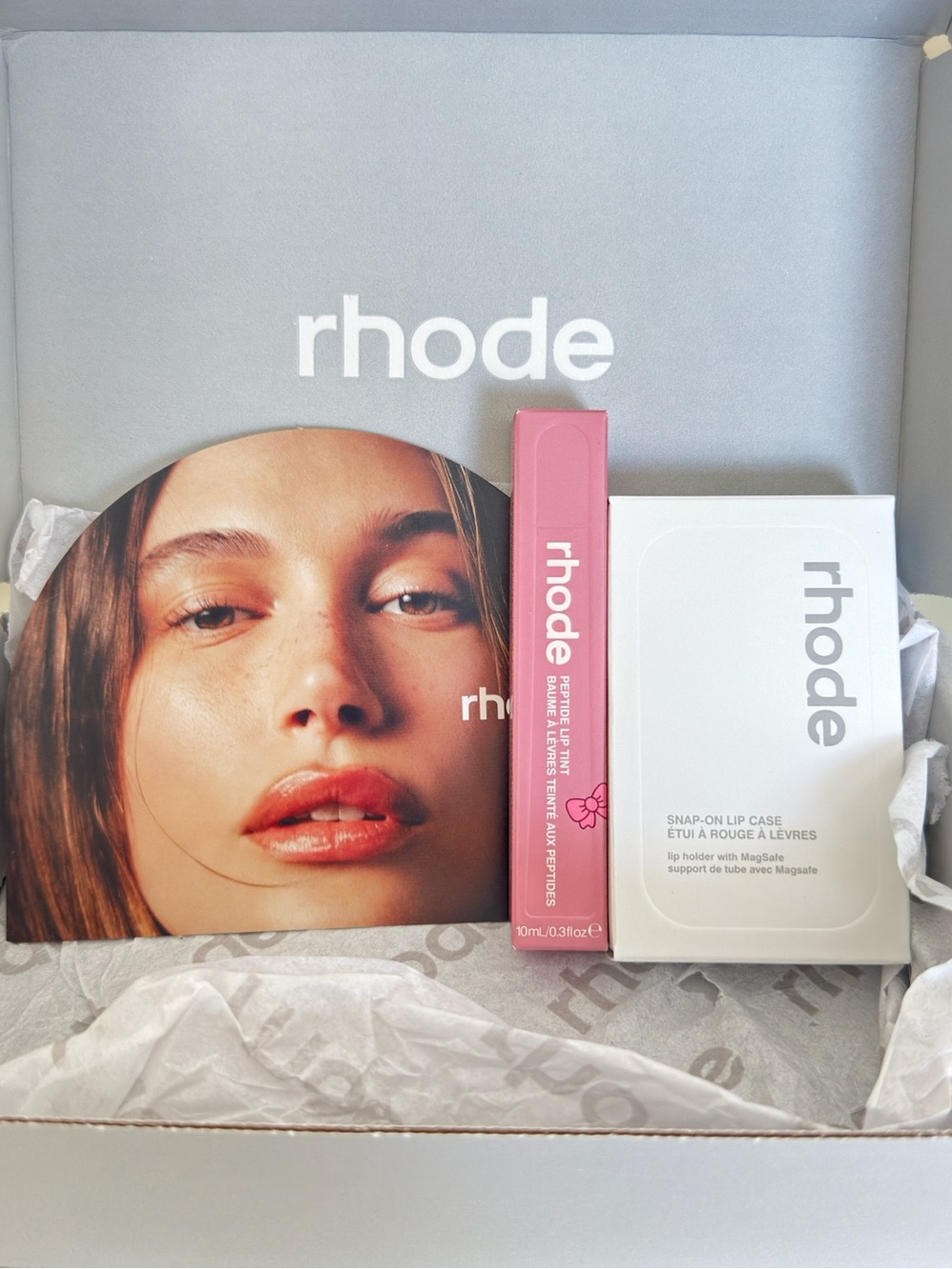 Limited edition Rhode snap-on lip case with MagSafe & peptide lip tint